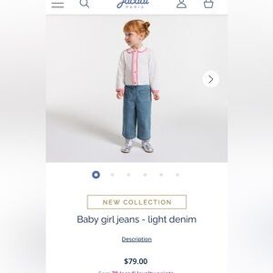 Jacadi Kids Dark Blue Jeans